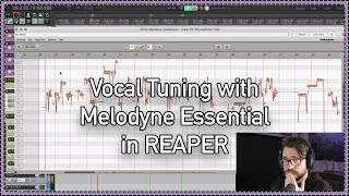 Vocal Tuning with Melodyne Essential in REAPER ARA2 [upl. by Einnoc]