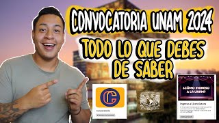 Convocatoria UNAM 2024 TODO lo que DEBES de SABER [upl. by Lleral765]