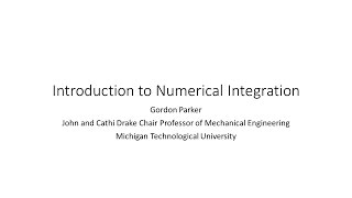 Introduction to Numerical Integration [upl. by Yedoc]