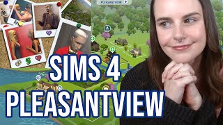 I Created Pleasantview in The Sims 4 Save File Tour  Sims 2 Conversion with Townies amp NPCs [upl. by Stempson]