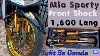 FX racing Front shock Mio sporty install SULIT NGA BA [upl. by Attey]