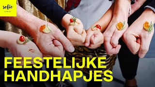 Feestelijke handhapjes met tomaat garnaal en zalmeitjes 🍅🍤  Sofie Dumont [upl. by Attelrak]