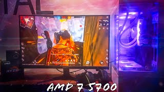 AMD 7 5700G Gaming Pc Integrated Graphics Card 🙂 FREE FIRE Test FPS [upl. by Geiger]