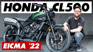 New 2023 Honda CL500 Scrambler 5 Things You Need To Know EICMA 2022 [upl. by Bravin]