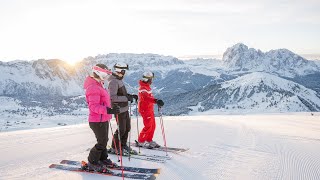 Skischool Ortisei  Dolomites Val Gardena [upl. by Tallula]