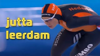 Beautiful Jutta Leerdam European Speed Skating Championships 4K [upl. by Gardy]