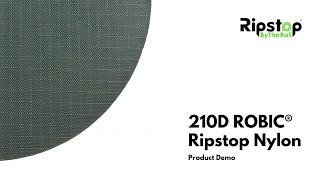 210D ROBIC® Ripstop Nylon  Fabric Demo Video [upl. by Enowtna]