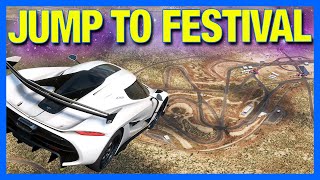 Which HYPERCAR Can Jump The Furthest On The BIGGEST JUMP In Forza Horizon 5 [upl. by Naillimixam]