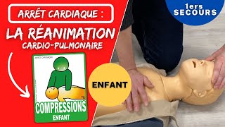 Arrêt cardiaque chez lENFANT  La réanimation cardiopulmonaire ı Formation premiers secours [upl. by Nnyliram802]