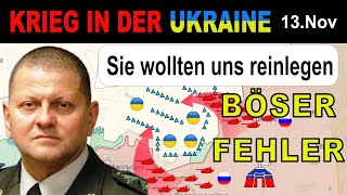 13Nov SCHNELLE REAKTION  Ukrainer WEHREN STARKEN UNERWARTETEN ANGRIFF AB  UkraineKrieg [upl. by Ripp871]