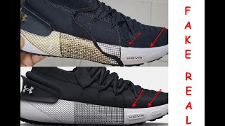 Under Armour phantom 3 real vs fake How to spot fake Under Armour hovr sneakers [upl. by Darra]