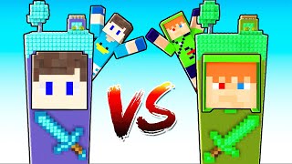 ILHA DO ROBIN HOOD VS ILHA DO BETO NO MINECRAFT QUEM GANHOU [upl. by Grefe]