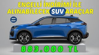 Engelli İndirimi Ötv Muafiyeti ile Alınabilecek Suv Araçlar [upl. by Bate]