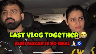 LAST VLOG 🙏🏻 BURI NAZAR IS SO REAL 🧿😭 rajatbornstar SwatiMongavlogs couplevlog real funny [upl. by Tia]