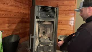 Comfort bilt pellet stove maintenancecleaning [upl. by Rubliw]