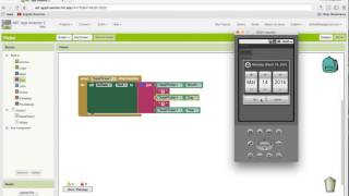 21 App inventor DatePicker and TimePicker الوقت والتاريخ [upl. by Dewey]