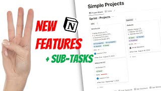 New Notion features  How to create Sub Tasks in Notion [upl. by Senhauser146]