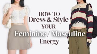 How to Dress amp Style Your FEMININEMASCULINE Energy✨ Dress According to Your Visual Archetype [upl. by Nnaassilem227]