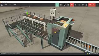 Palletizer  Factory IO linked with TIA13 [upl. by Onaled]