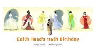 Edith Head Google Doodle [upl. by Ahrendt231]