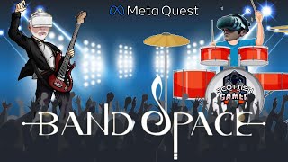 Band Space  Meta Quest 2  Rock Band in VR  Introducing The Split Hairs  Early Accesss [upl. by Htebezile576]