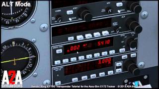 A2A C172 Avioncs Tutorials Transponder [upl. by Ardiek]