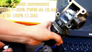 Pierburg EGR solenoid valve  proper and faulty operation [upl. by Drawyah]