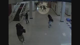 New video shows moments student opens fire in Heritage High School [upl. by Ecnerrot]