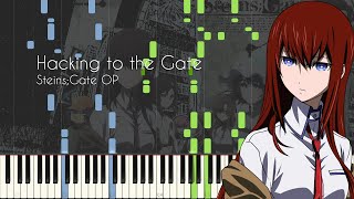 Animenz Transcription  Sheets Hacking to the Gate  SteinsGate OP [upl. by Yelah268]