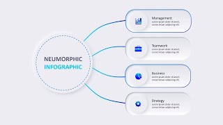 How To Create Animated Neumorphic Infographic PowerPoint Slide [upl. by Omixam]