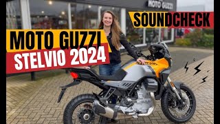 MOTO GUZZI STELVIO 2024  SOUNDCHECK  NOW AT TLM NIJMEGEN [upl. by Harilda]