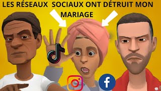 LES RESAUX SOCIAUX ET LE MARIAGE FILM COMPLET EN Français [upl. by Bartolemo]