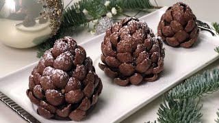 COME FARE LE PIGNE DOLCI di CIOCCOLATO senza cottura PRONTI IN SOLI 5 MINUTI Dolce di NATALE [upl. by Calise554]