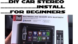 How to install car stereo for beginners DIY [upl. by Zea825]