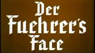 Donald Duck Nazi Episode with Prologue Speech der Fuehrers Face 1943 [upl. by Llig]