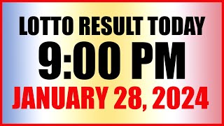 Lotto Result Today 9pm Draw January 28 2024 Swertres Ez2 Pcso [upl. by Huntlee]