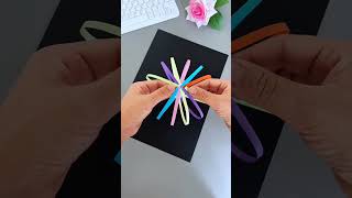 Cómo hacer adornos móviles con tiras de papel de colores  Ideas de manualidades con papel fáciles [upl. by Adlai]