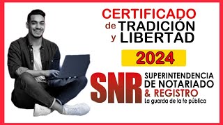 Descargar Certificado de Tradición y Libertad sin pagar demás [upl. by Adamo]