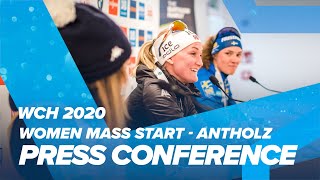 Antholz 2020 Women Mass Start Press Conference [upl. by Daven405]