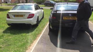 C63 AMG vs VXR8 sound off [upl. by Arakahs701]