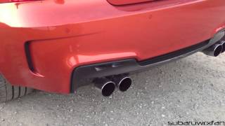 BMW 1M Eisenmann Race Exhaust Revs [upl. by Nolyarb720]