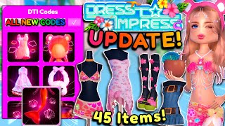 SUMMER UPDATE OUT All Codes Secret Locations New Items amp Map  Dress To Impress ROBLOX [upl. by Akinal]