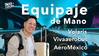 Equipaje de mano permitido para viajar en avión este 2023 Volaris Aeromexico y VivaAerobus [upl. by Adnarim]