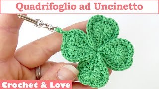 Tutorial Quadrifoglio ad Uncinetto sub English y Español [upl. by Malissia704]