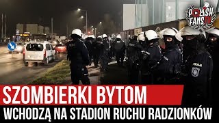 Szombierki Bytom wchodzą na stadion Ruchu Radzionków 15112019 r [upl. by Vincenz553]