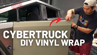 How To DIY Vinyl Wrap A Cybertruck  Vinyl vs PPF  TESBROS [upl. by Maag]