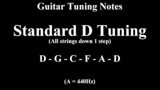 Guitar Tuning Notes  1 Step Down [upl. by Andris]