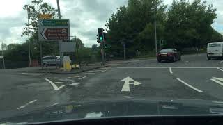 Hanford Roundabout from Queensway S A500 3rd Exit to Newcastle Under Lyme Driving Test Route Help [upl. by Bocaj]