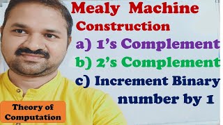 Design a Mealy Machine for finding 1s complement  2s complement  Increment Binary number by 1 [upl. by Novia47]