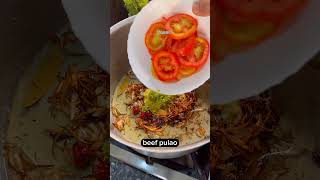 Beef pulao recipe beef pulao bnany ka asan triqa viralvideo food ytshorts cooking beefpulao [upl. by Thirion]